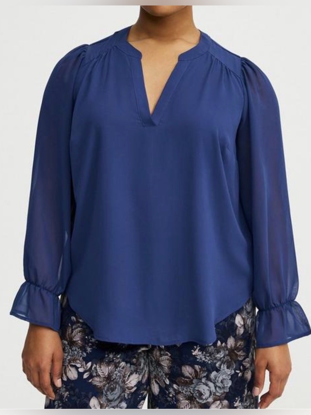 NWT Torrid Georgette Harper chiffon sleeve pullover top, Torrid size 5, 5X
